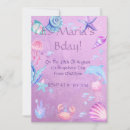 Search for mermaid digital invitations Purple