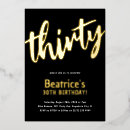 Recherche de luxury anniversaire invitations Noir et or