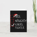 Search for karate christmas cards Santa claus