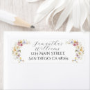 Search for spring floral wedding return address labels Boho