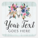 Recherche de emballage chic de boho autocollants Bois rustique