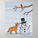 Search for christmas cardinal art Snowman