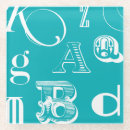 Search for alphabet letter coasters Decorative