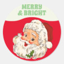 Search for retro santa stickers Red