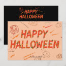 Recherche de fantôme effrayant vœux cartes D'halloween