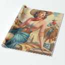 Search for cowgirl wrapping paper Western