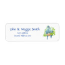 Search for parrots labels Watercolor