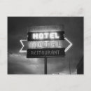Search for black and white hotel postcards Vintage