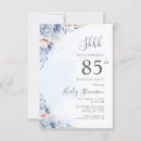 Search for surprise 85th birthday invitations Dusty blue