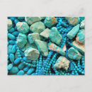 Search for gems minerals postcards Turquoise
