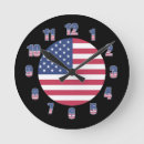 Recherche de vieille gloire horloges Rouge blanc et bleu