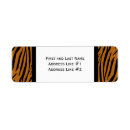Search for striped background return address labels Black