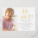 Recherche de photo faite sur commande invitations Feuille d'or