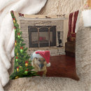 Search for german shepherd christmas pillows Santa