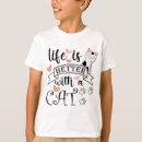 Search for life is better with cats tshirts Animal
