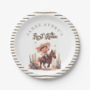 Search for first rodeo plates Cowboy party