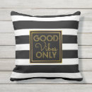 Search for good vibes only pillows Black
