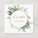 Search for eucalyptus business cards Gold