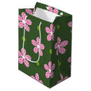 Search for pink and green gift bags White