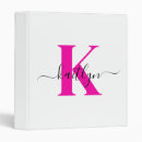 Search for pink binders Initial