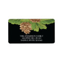 Search for pinecones return address labels Evergreen