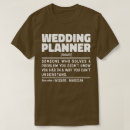 Search for wedding planner tshirts Profession