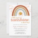 Search for ray of sunshine baby shower invitations Boho bohemian
