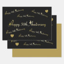 Search for 50th anniversary wrapping paper Gold