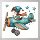 Search for airplane nursery art Propeller plane