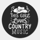 Search for country music stickers Western