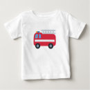Search for fire truck baby shirts Birthday