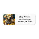 Search for yellow labrador retriever return address labels Puppy