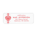 Search for stitch return address labels Heart