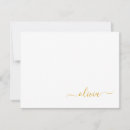 Search for gold initials note cards Script