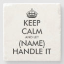 Search for keep calm stone coasters funny