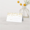 Search for gold confetti place cards Glitter