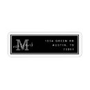 Search for black and silver return address labels Modern