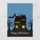 Search for spooky haunted house postcards Bats