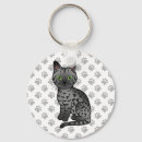 Recherche de chats gris porteclés Illustration de chat