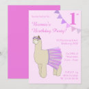 Search for llama 1st birthday invitations Animal