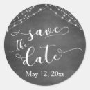 Search for rustic save the date stickers Chalkboard