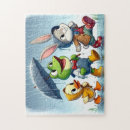 Recherche de grenouilles mignonnes puzzles Coloré