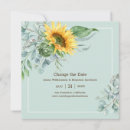 Search for square sunflower invitations Eucalyptus