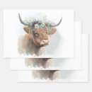 Search for cows wrapping paper Watercolor