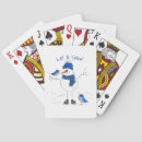 Search for snowman playing cards Blue