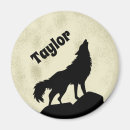 Recherche de de loup refrigérateur magnets Animaux sauvages