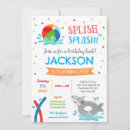 Recherche de shark pool party invitations Plage