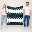 Search for tribal geometric blankets Blue