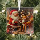 Search for vintage reindeer ornaments Winter