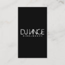 Recherche de dj business cards Élégant